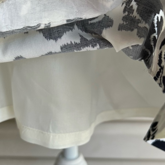 •LOFT• Black/White Damask A-Line Skirt - Size 8 - Picture 6 of 8
